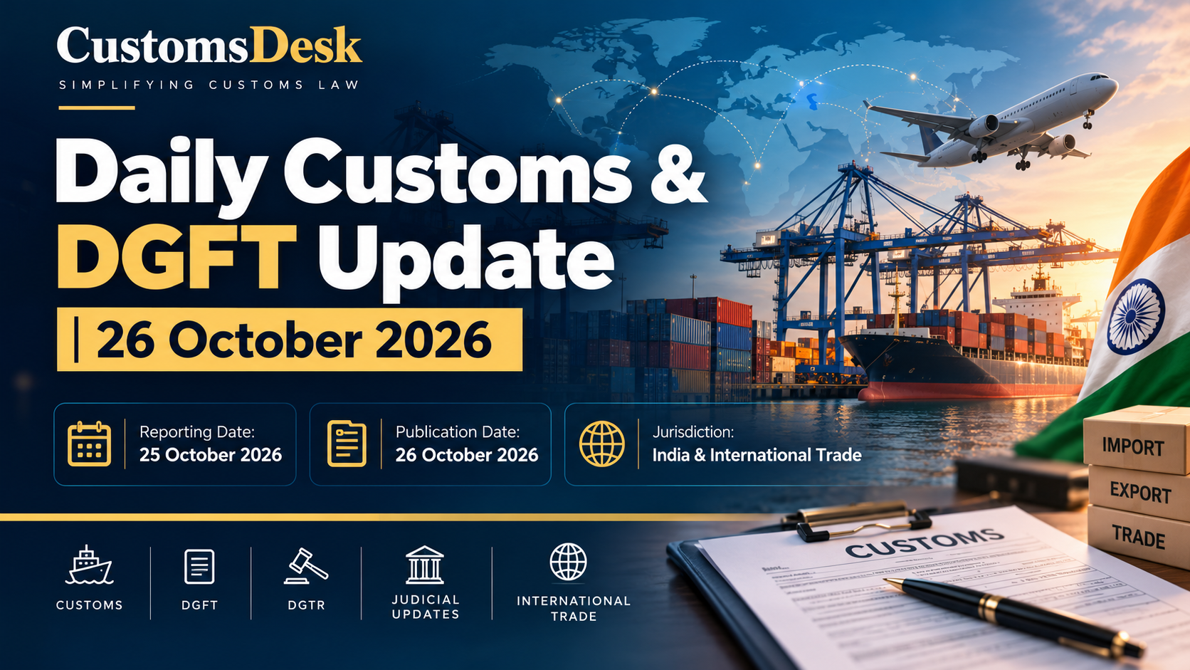 Daily Customs & DGFT Update | 26 October 2026