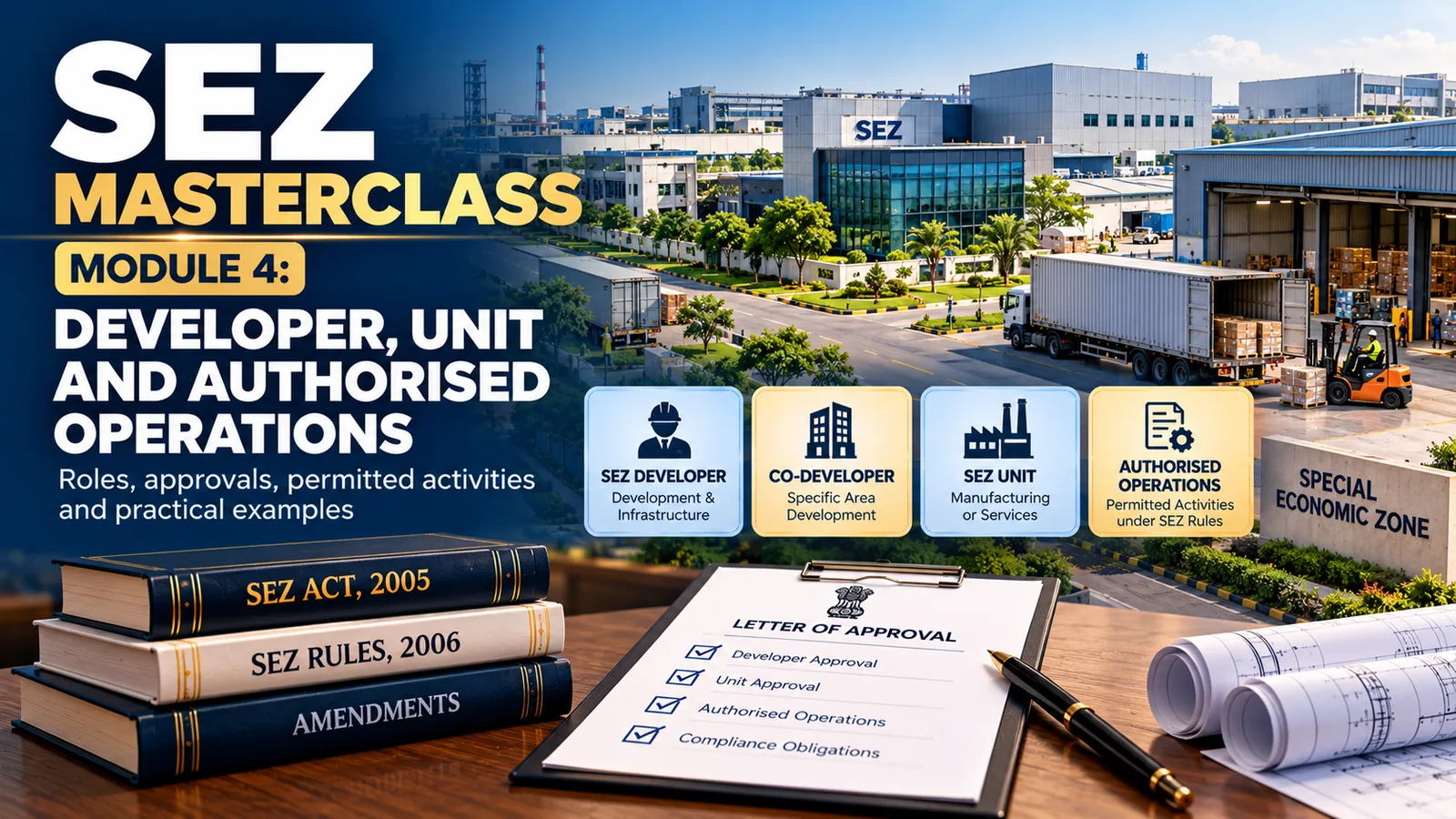 SEZ Developer, Unit & Authorised Operations Explained | Module 4